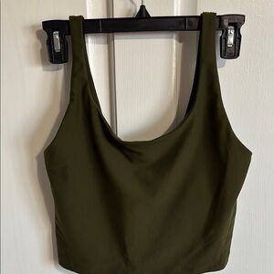 Olive Green Sports Bra